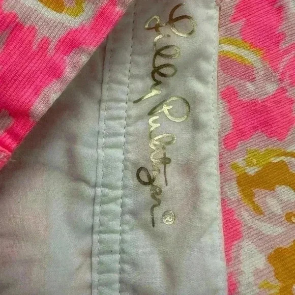 Lilly Pulitzer Callahan Shorts Pink Orange Floral Print Women's Size 00 - Picture 7 of 7